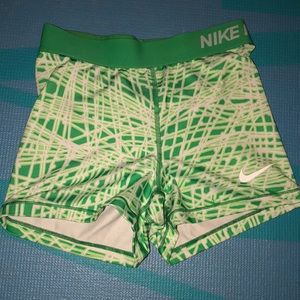 Green Nike spandex!